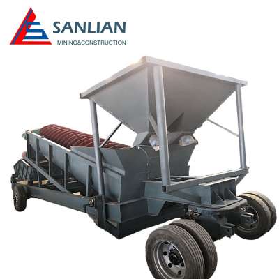 Movable single spirls sand washing machine and supports customization